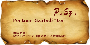 Portner Szalvátor névjegykártya